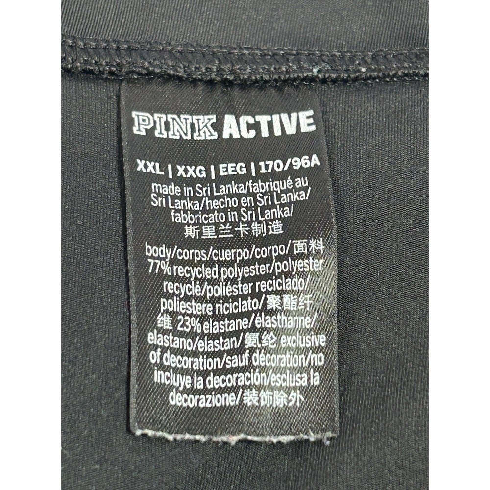 Victoria Secrets Pink Active Shorts Womens XXL Black Athletic Breathable Mesh - Picture 5 of 9